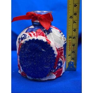 Hand Decorated Patriotic Bud Vase, Oil Or‎ Reed Diffuser, Decor